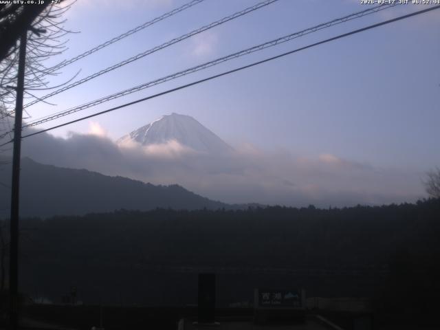 西湖からの富士山