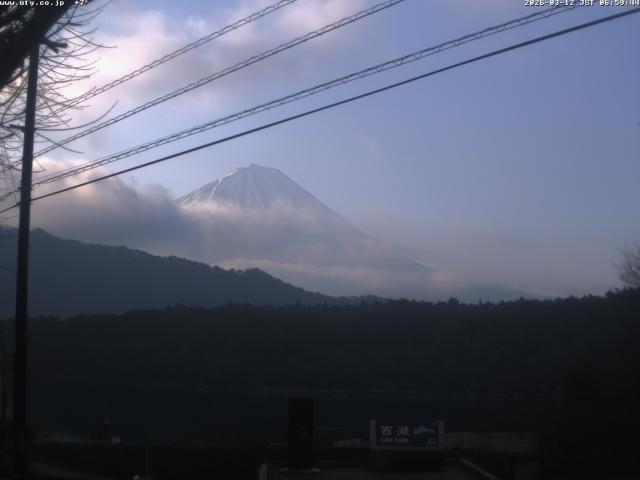 西湖からの富士山