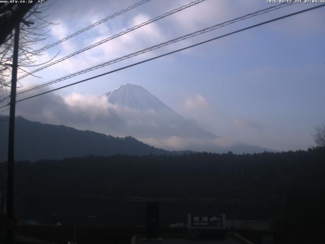 西湖からの富士山