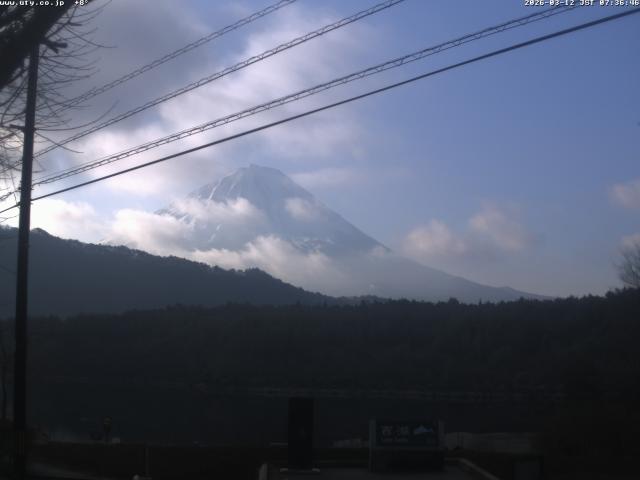 西湖からの富士山