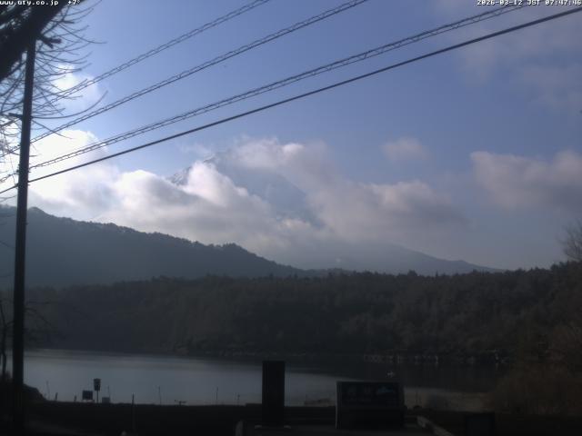 西湖からの富士山