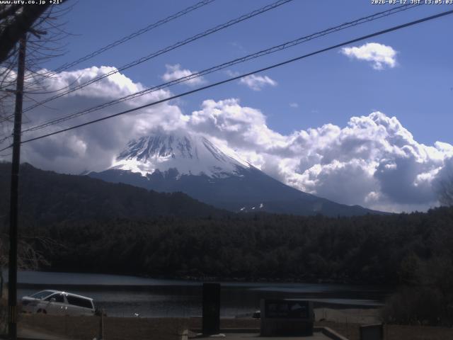 西湖からの富士山