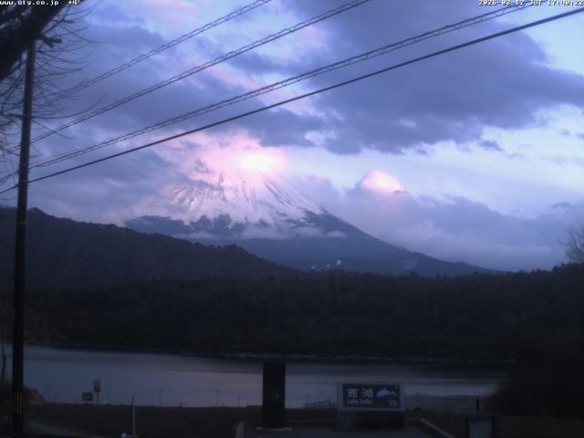 西湖からの富士山