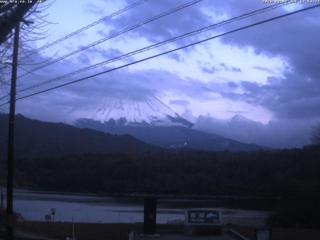 西湖からの富士山