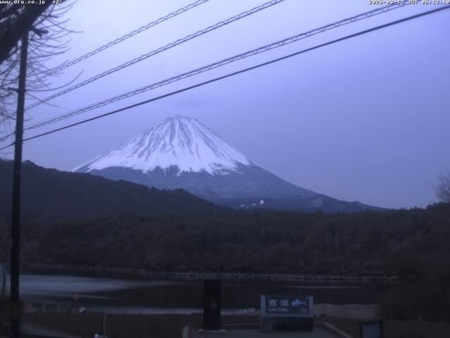 西湖からの富士山