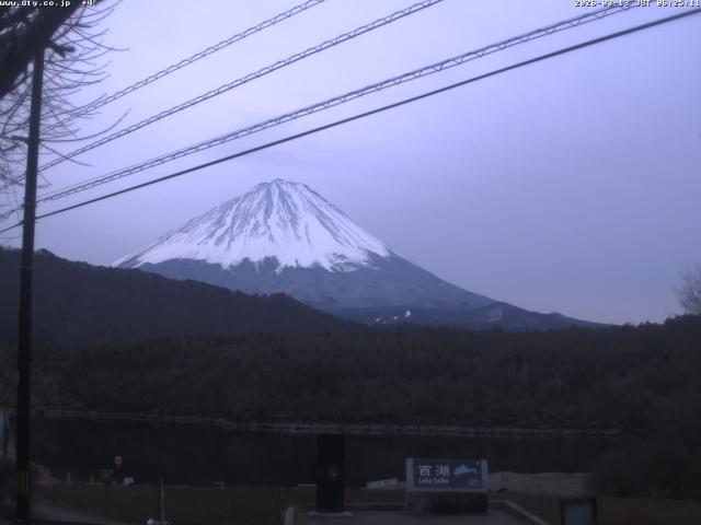 西湖からの富士山