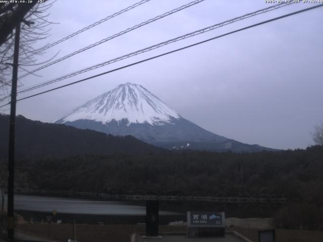 西湖からの富士山