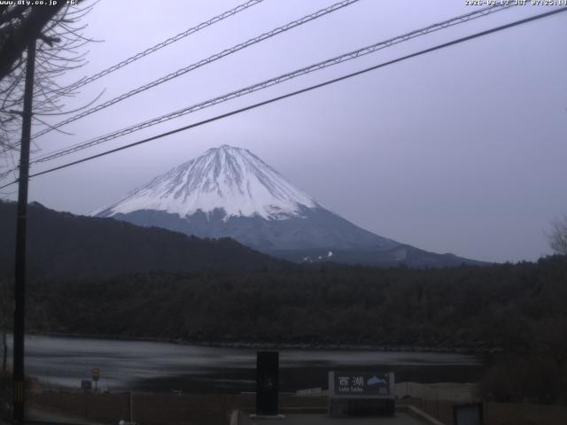 西湖からの富士山