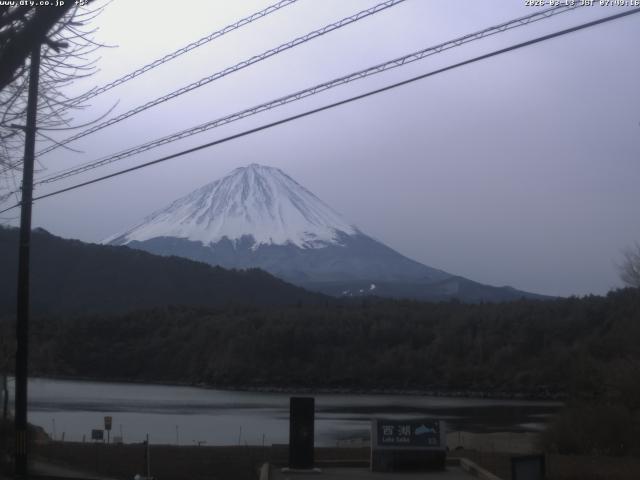西湖からの富士山