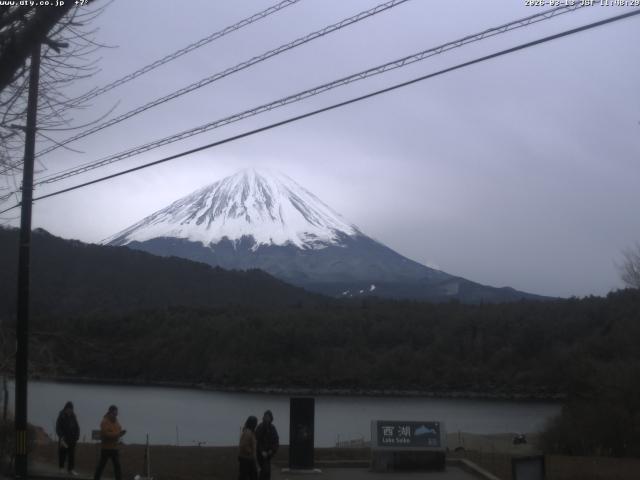 西湖からの富士山