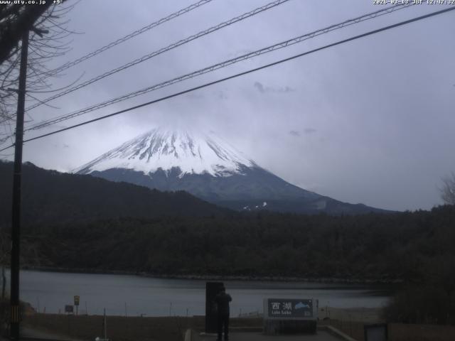 西湖からの富士山