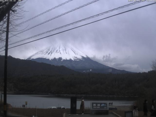 西湖からの富士山
