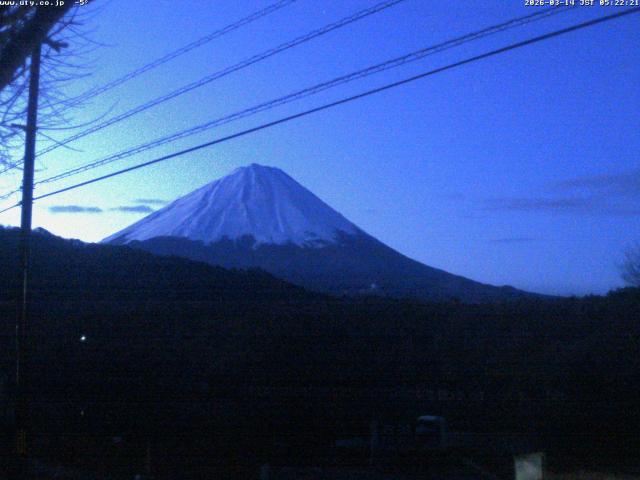 西湖からの富士山