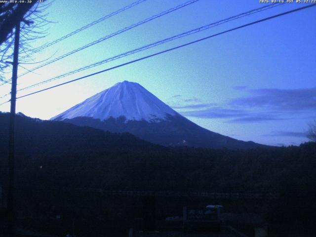 西湖からの富士山