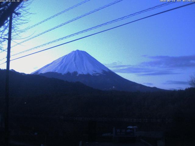 西湖からの富士山