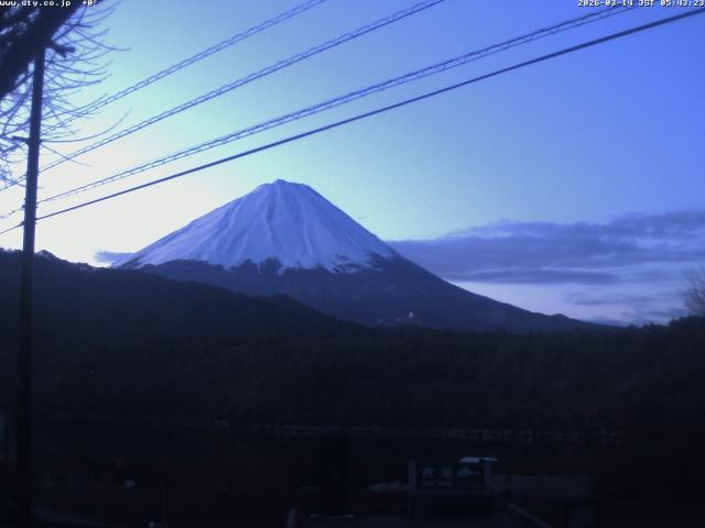西湖からの富士山