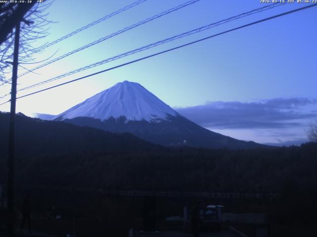 西湖からの富士山