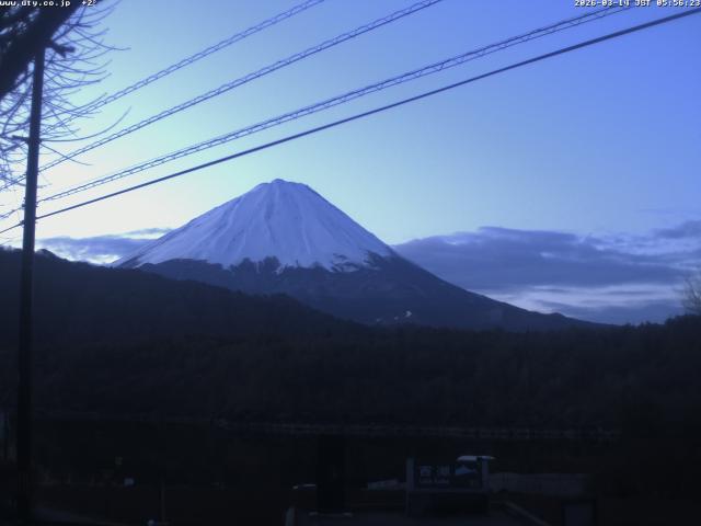 西湖からの富士山