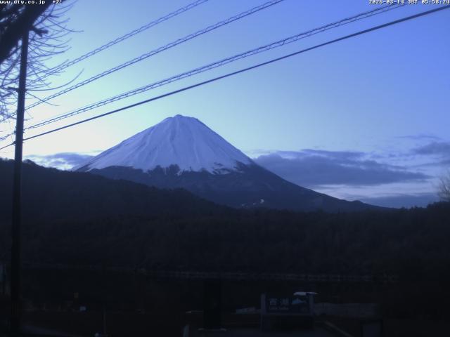 西湖からの富士山