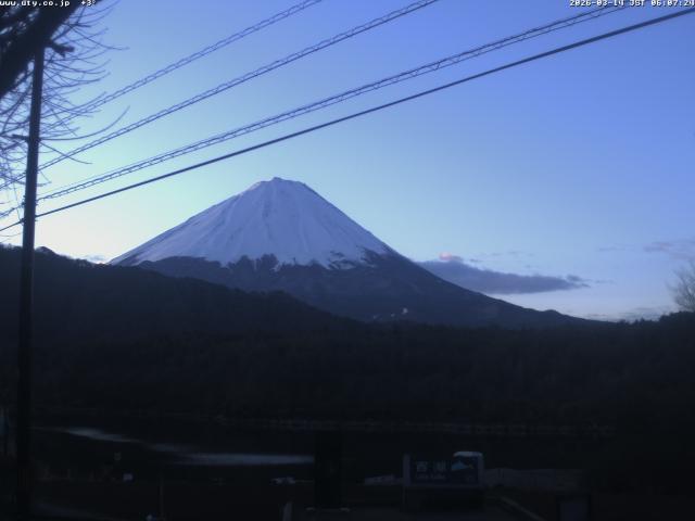 西湖からの富士山