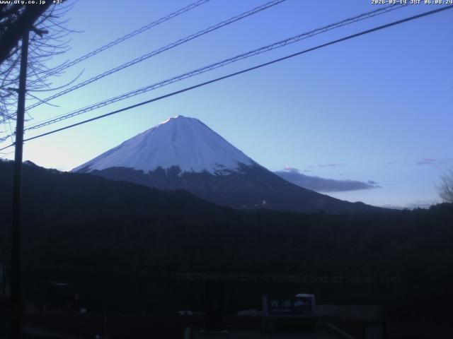 西湖からの富士山