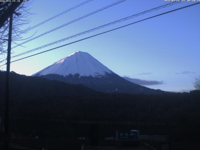 西湖からの富士山