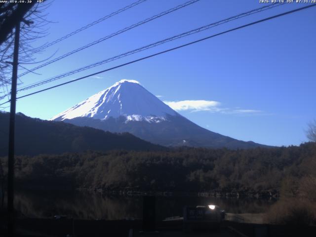 西湖からの富士山