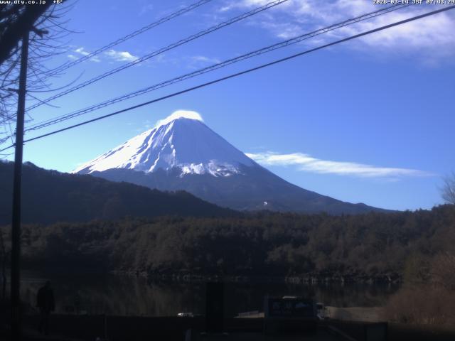 西湖からの富士山