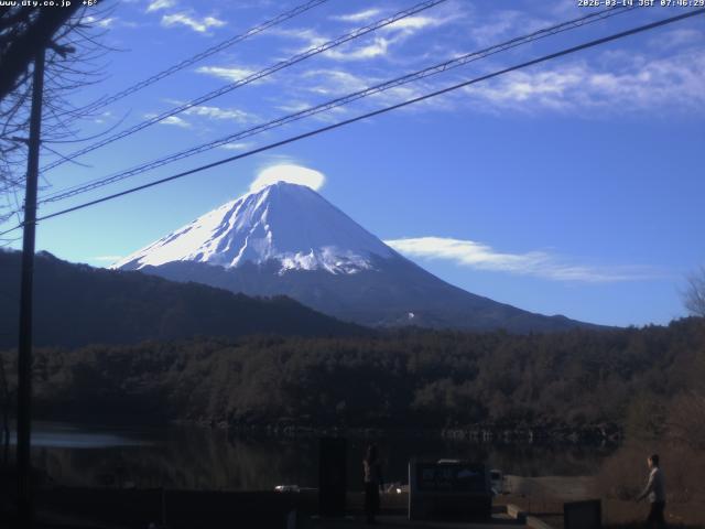 西湖からの富士山