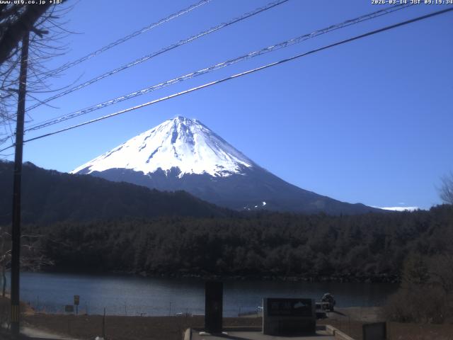 西湖からの富士山
