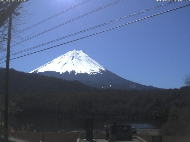 西湖からの富士山
