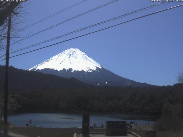 西湖からの富士山