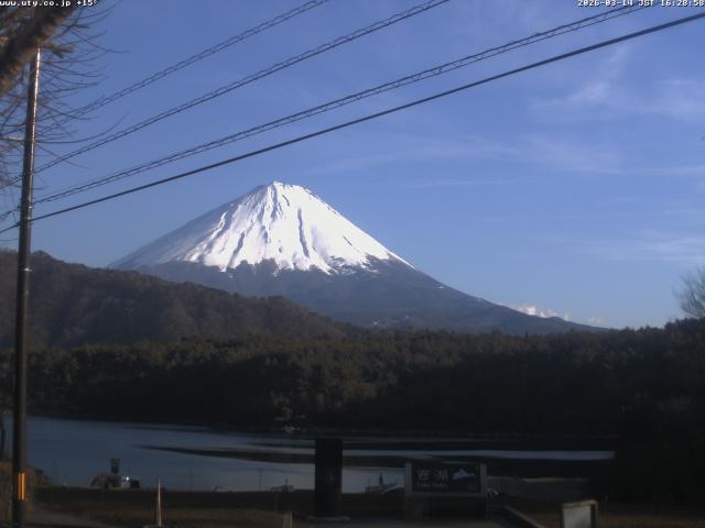 西湖からの富士山
