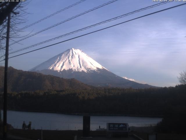 西湖からの富士山