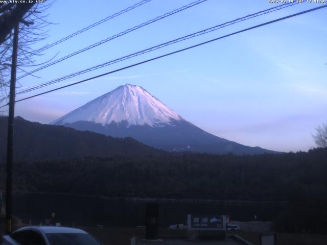 西湖からの富士山