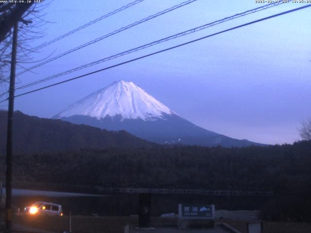 西湖からの富士山