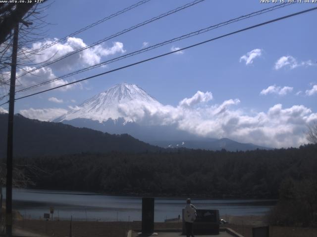 西湖からの富士山