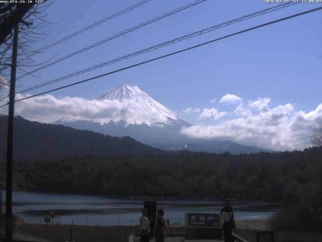 西湖からの富士山