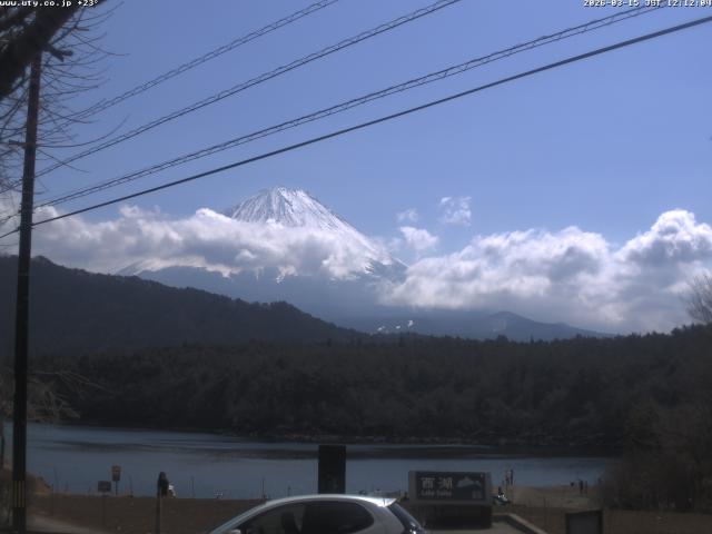 西湖からの富士山