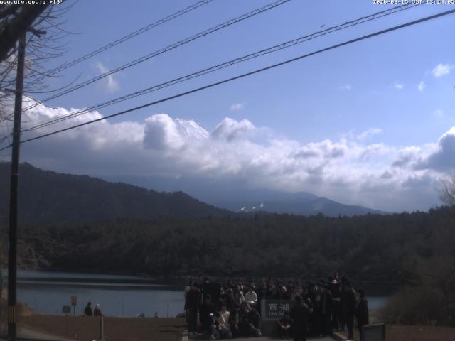 西湖からの富士山