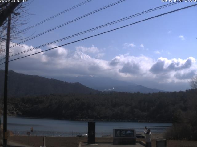 西湖からの富士山