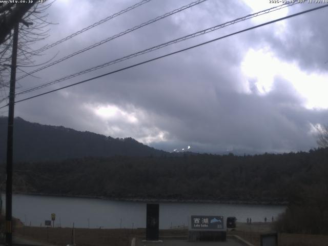 西湖からの富士山