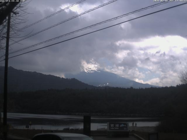 西湖からの富士山