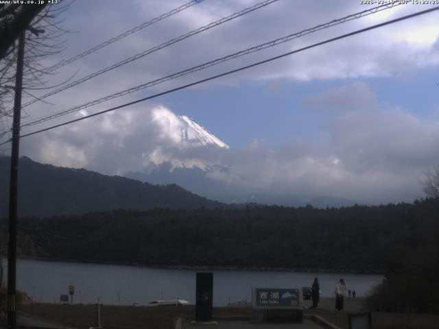西湖からの富士山