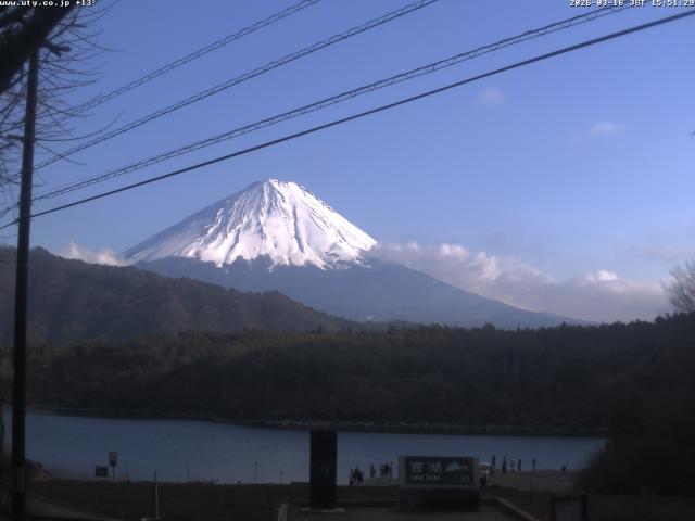 西湖からの富士山