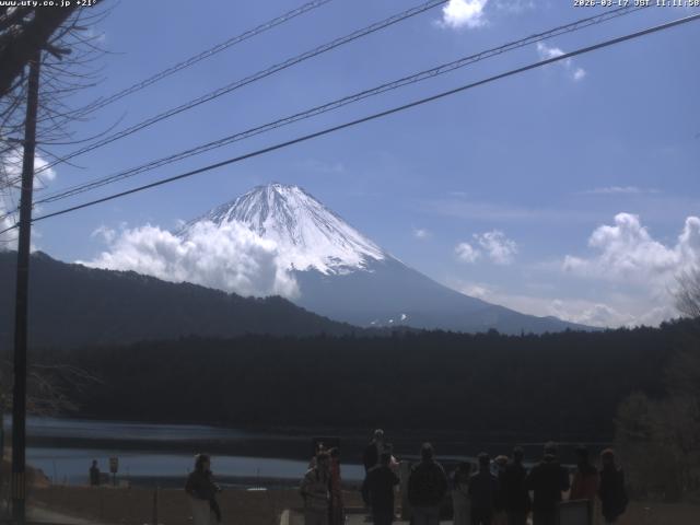 西湖からの富士山