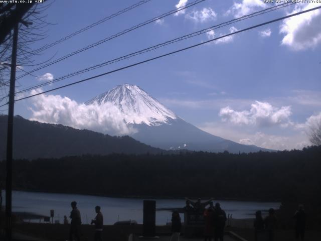 西湖からの富士山