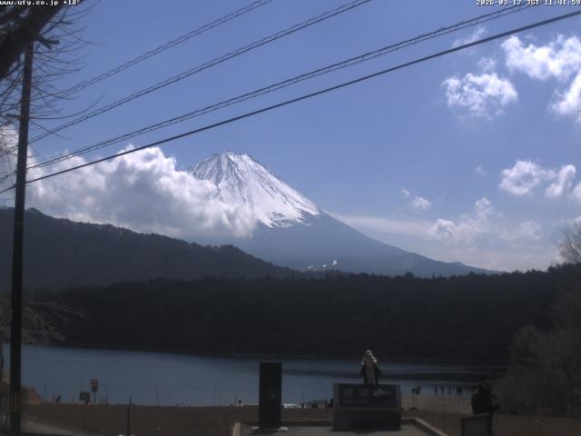 西湖からの富士山