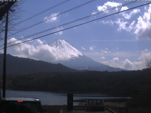 西湖からの富士山