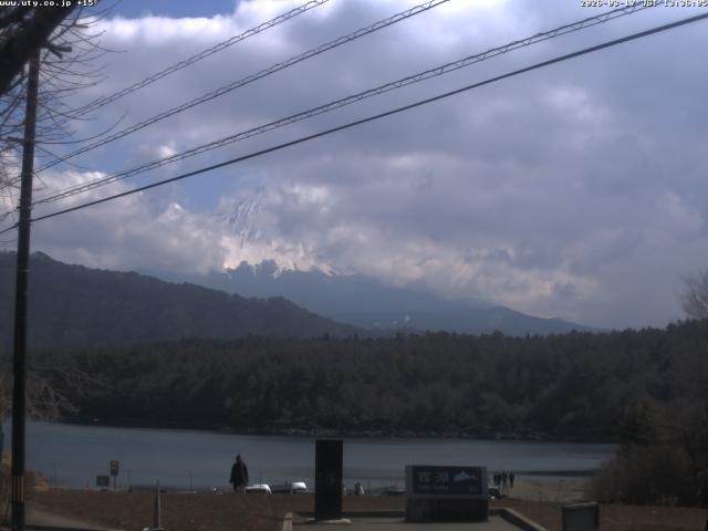 西湖からの富士山
